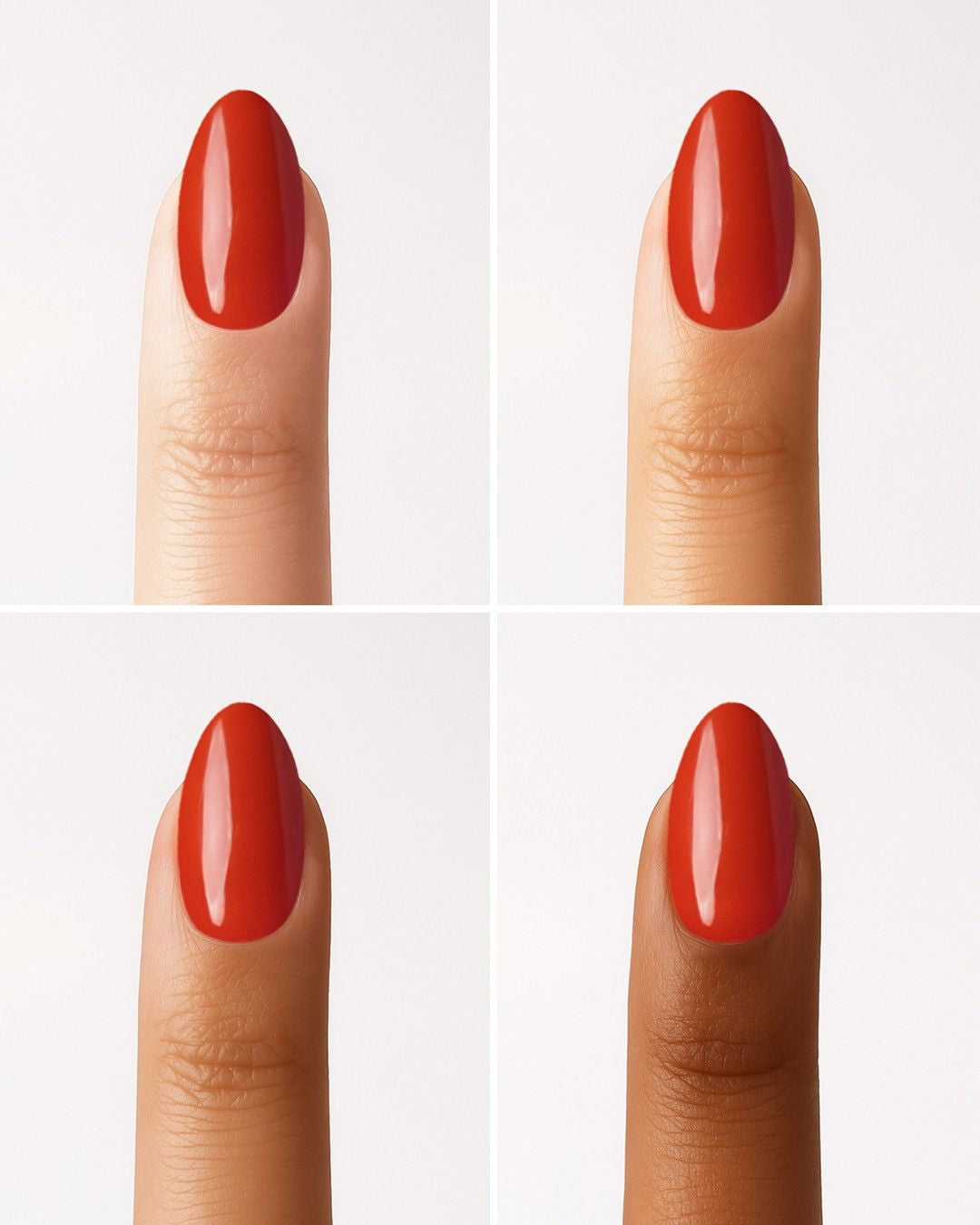 Fire Place Short Almond Soft Gel Press Ons