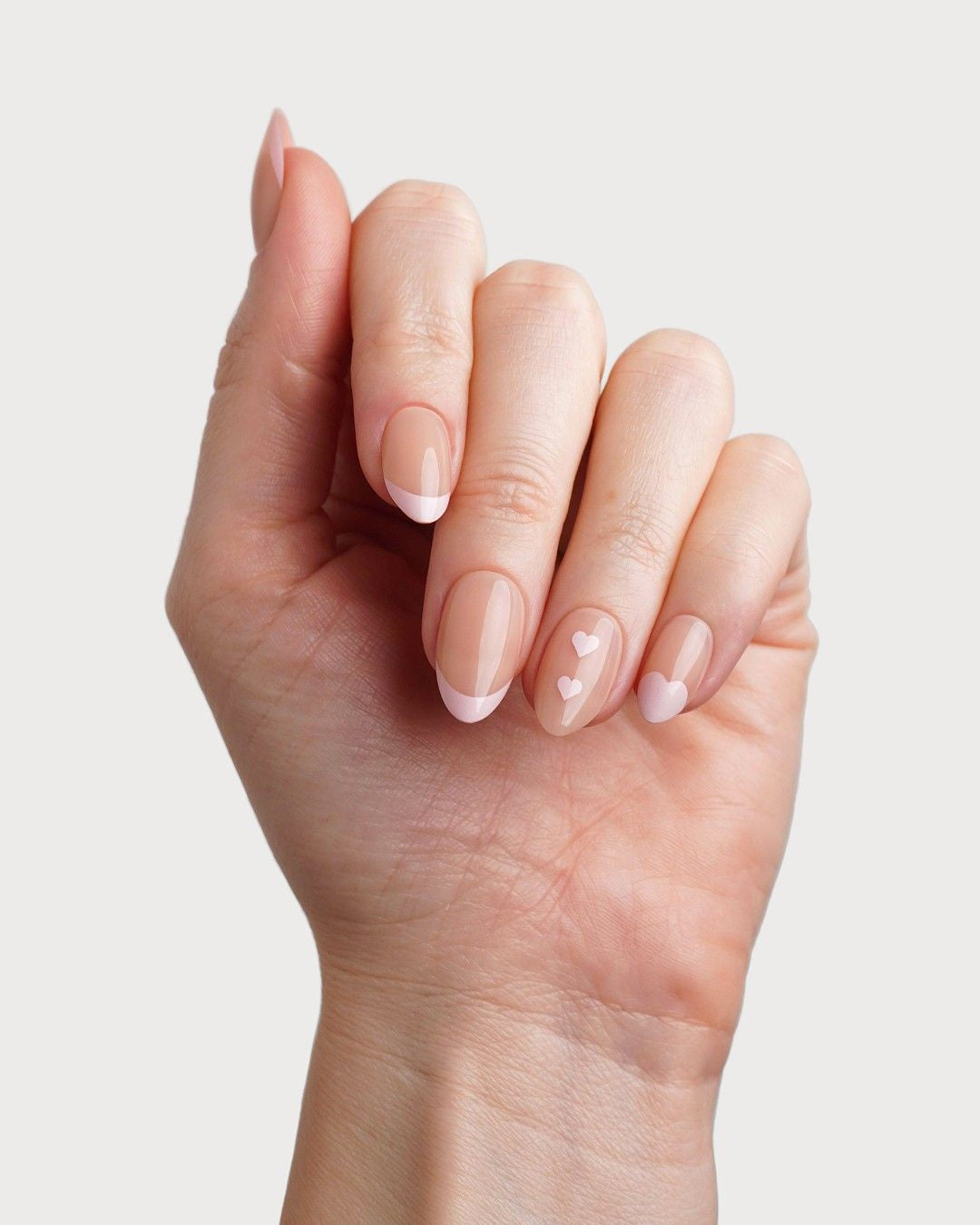 Flirty French Short Almond Soft Gel Press Ons