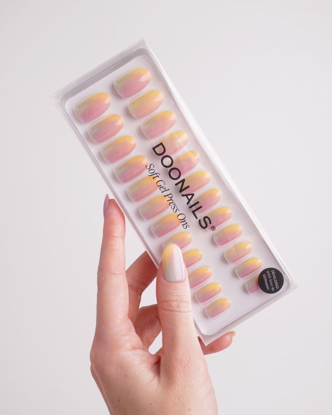 8. Limited Edition Pastel Clouds Soft Gel Press Ons