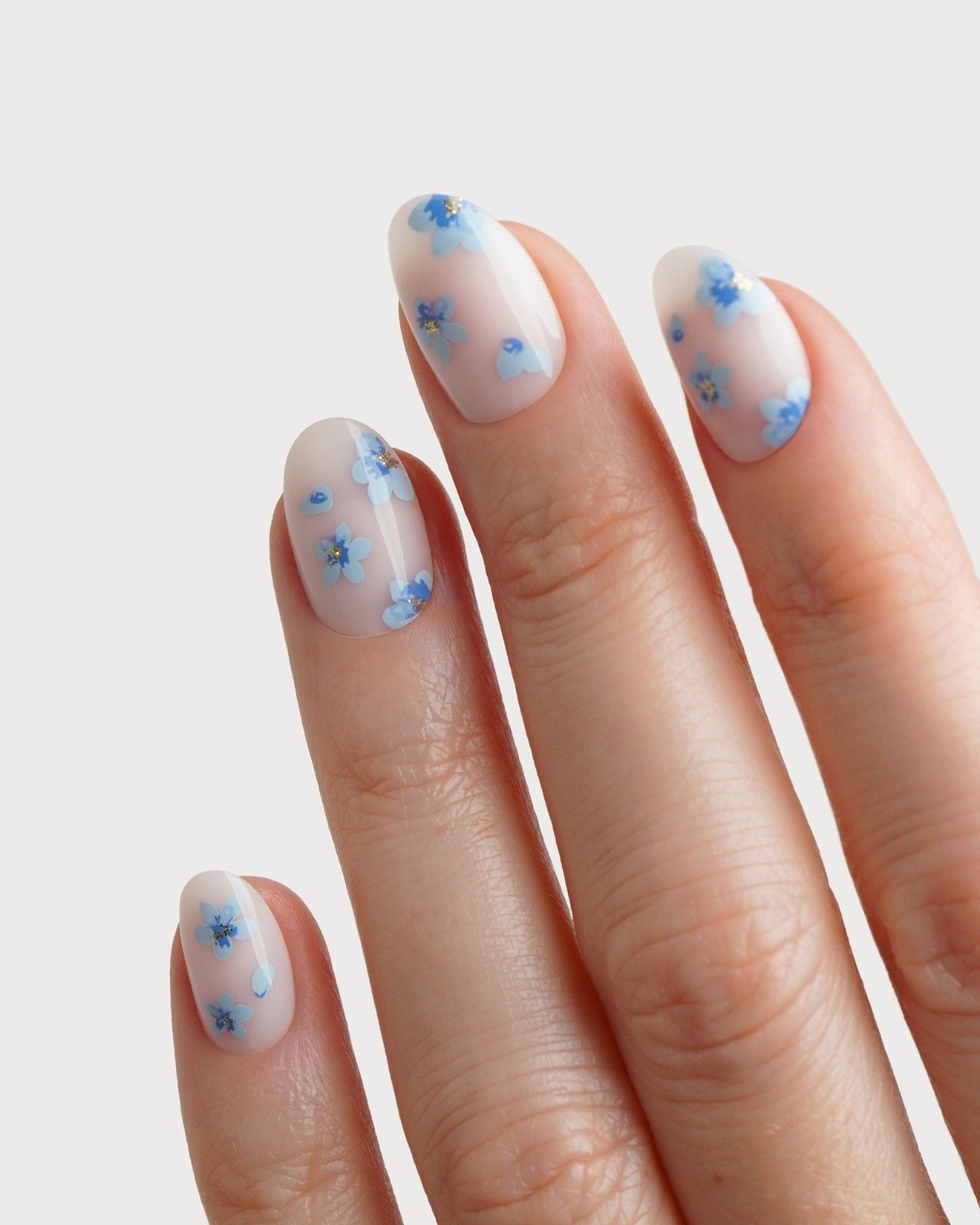 Limited Edition Blossom Babe Short Round Soft Gel Press Ons