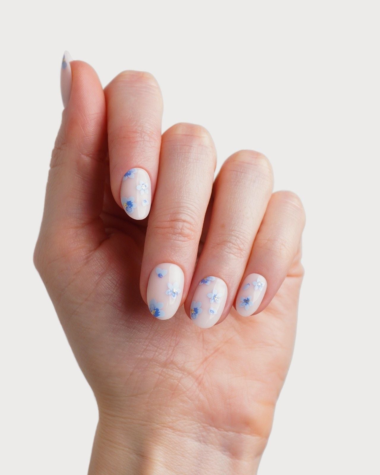 Limited Edition Blossom Babe Short Round Soft Gel Press Ons