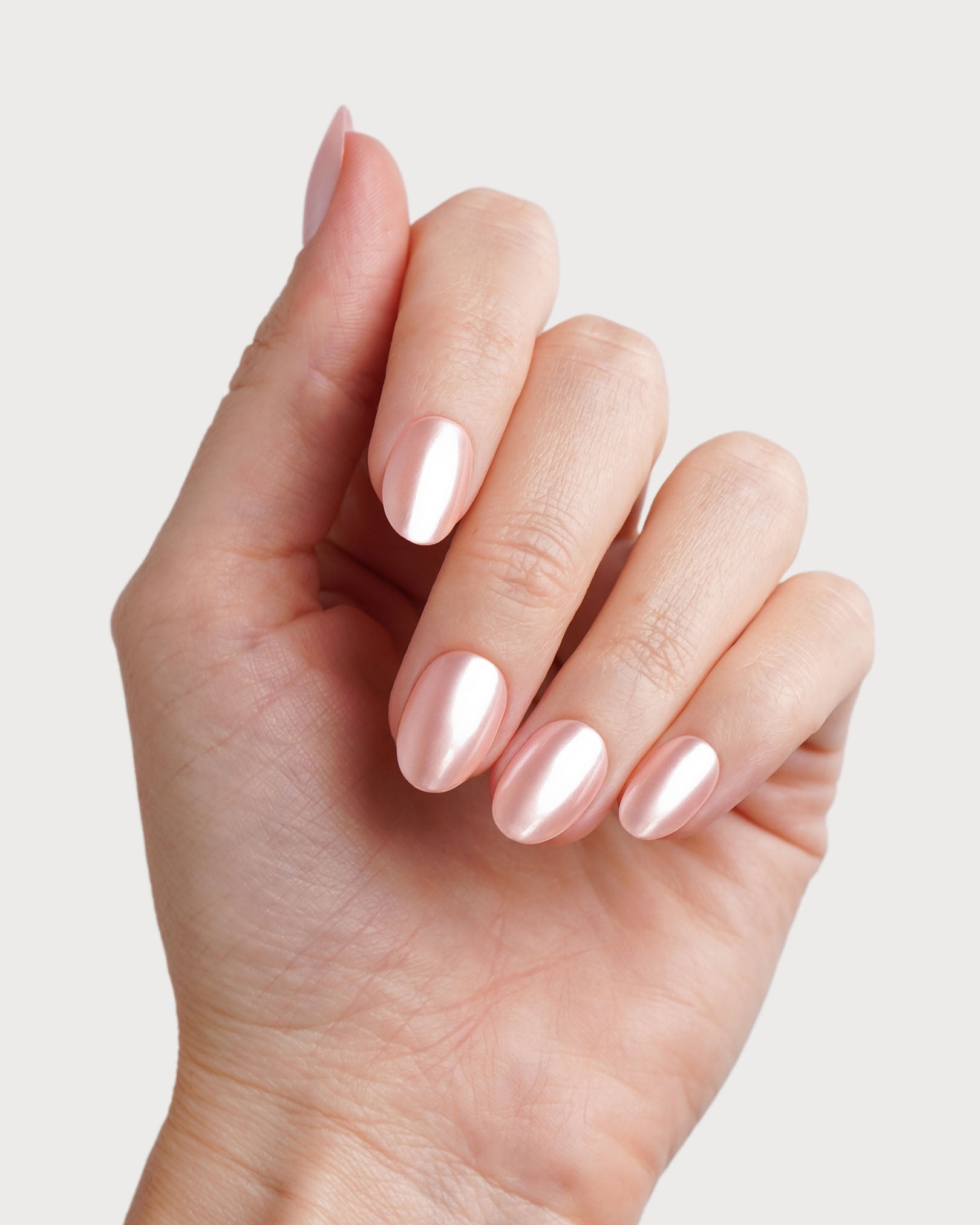 Limited Edition Glazed Rose Short Round Soft Gel Press Ons