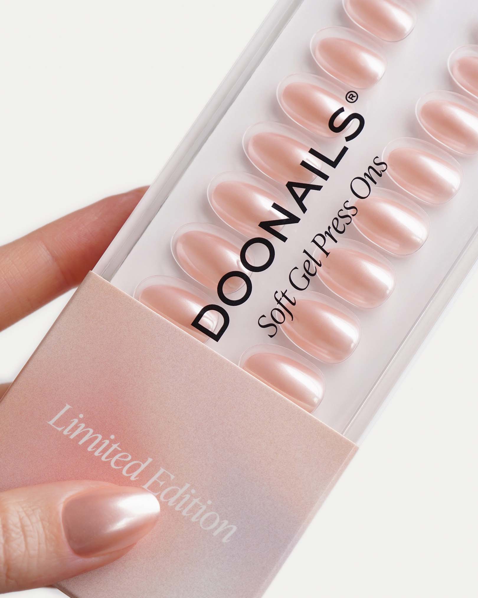 Limited Edition Glazed Rose Short Round Soft Gel Press Ons