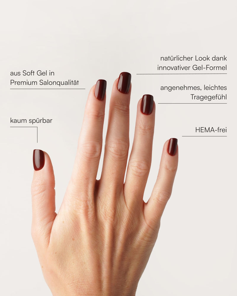 Love Paris Short Square Soft Gel Press Ons - Doonails Switzerland