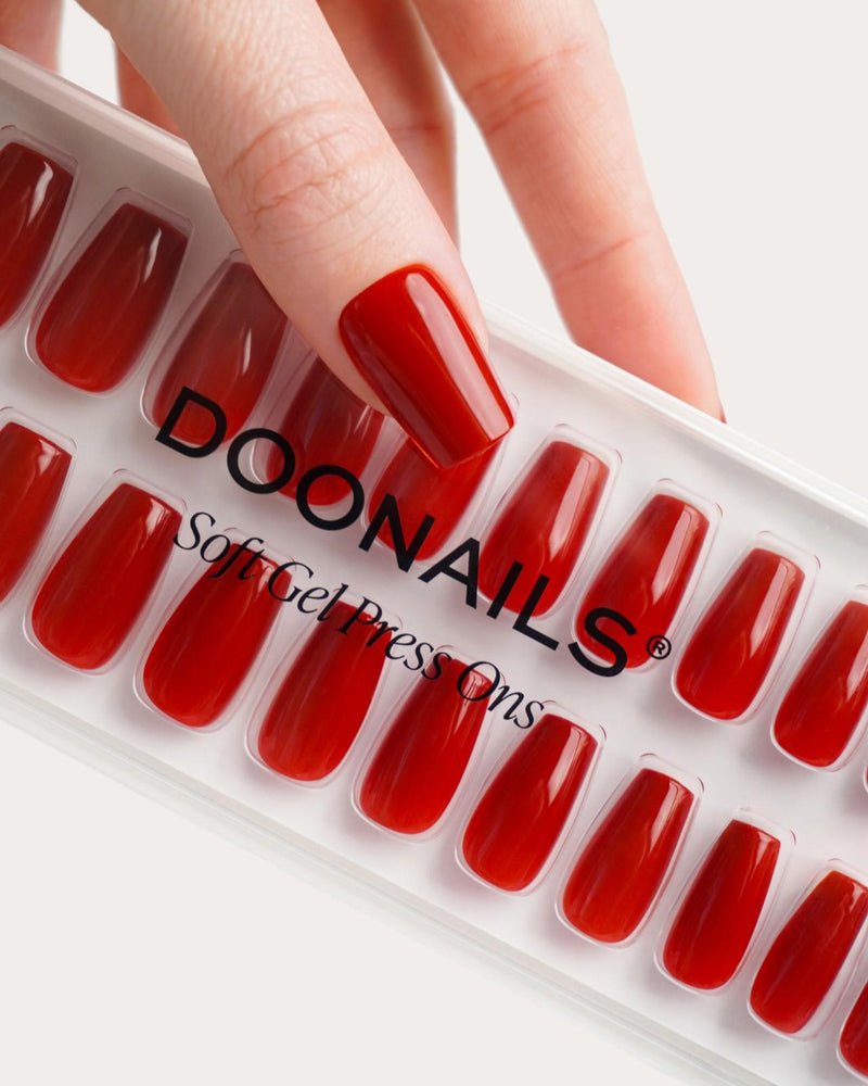 Mon Cheri Short Coffin Soft Gel Press Ons - Doonails Switzerland