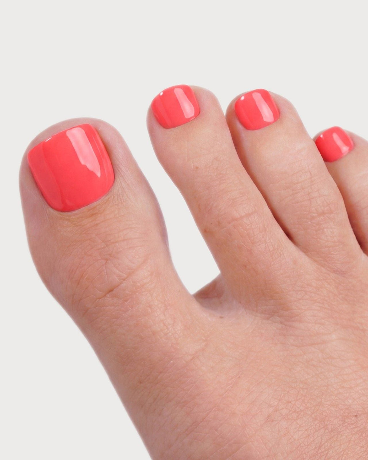 Sunset Coral Pediküre Soft Gel Press Ons