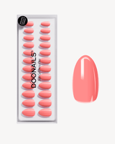 Peach Please Short Almond Soft Gel Press Ons - Doonails Switzerland