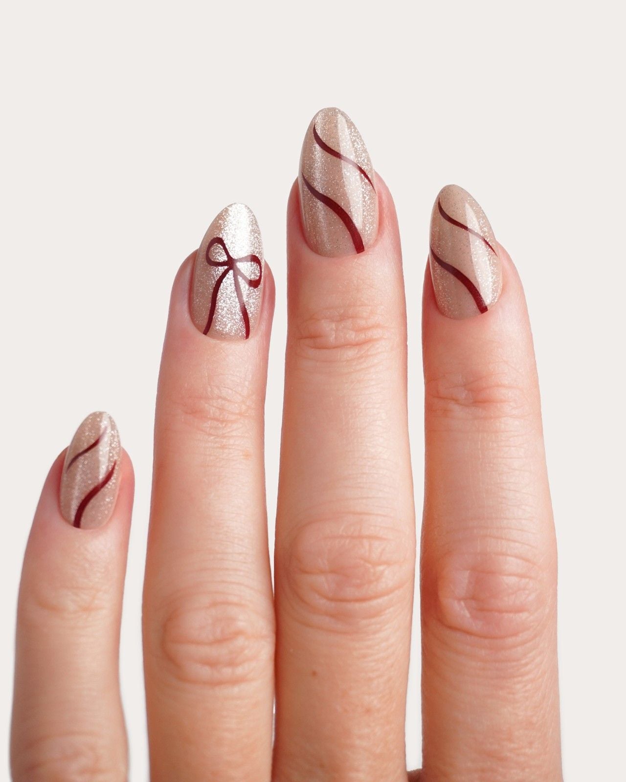 Red Bow Cat Eye Limited Edition Soft Gel Press Ons Switzerland