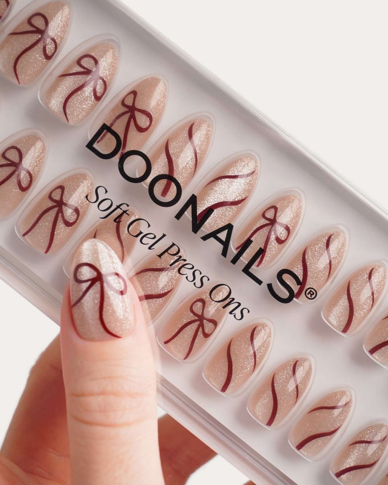 Red Bow Cat Eye Limited Edition Soft Gel Press Ons Switzerland