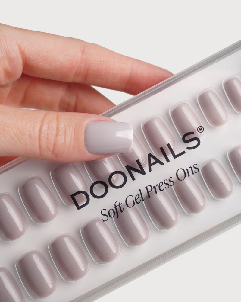 Stone Short Square Soft Gel Press Ons