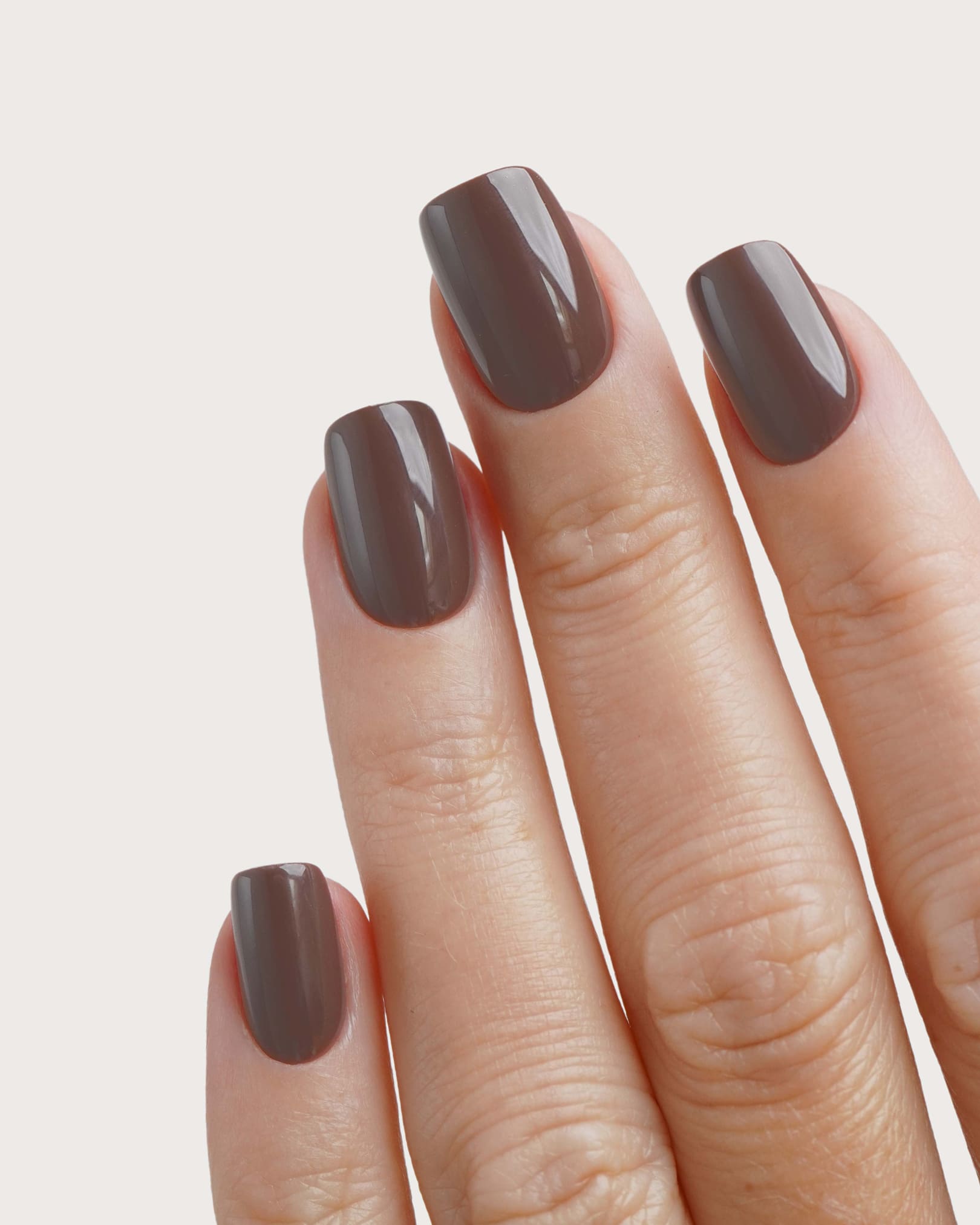 Truffle Short Square Soft Gel Press Ons