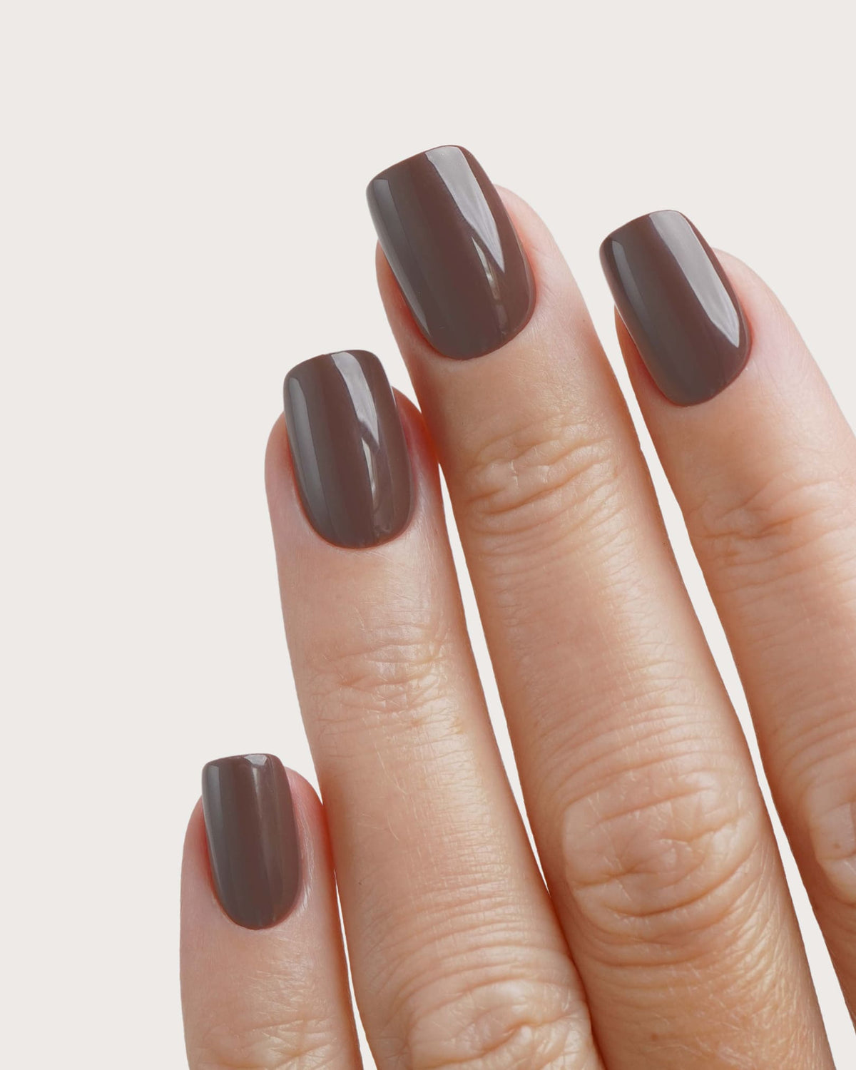 Truffle Short Square Soft Gel Press Ons