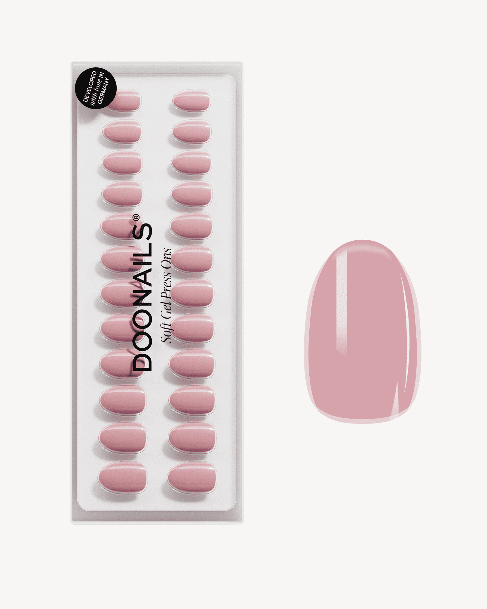 Valentine Crush Short Round Soft Gel Press Ons - Switzerland