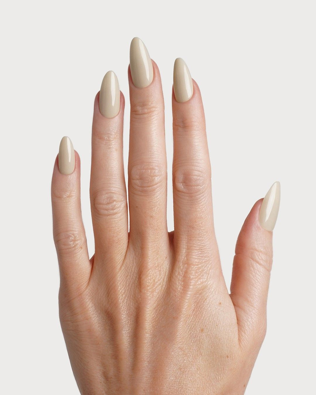 Vanilla Medium Almond Soft Gel Press Ons - Switzerland