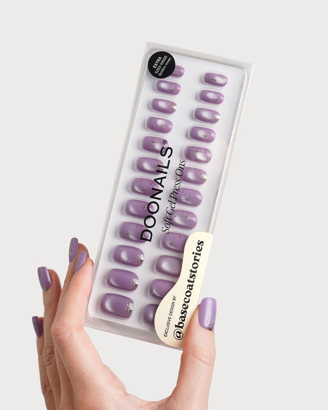 Violet Visions Short Square Soft Gel Press Ons