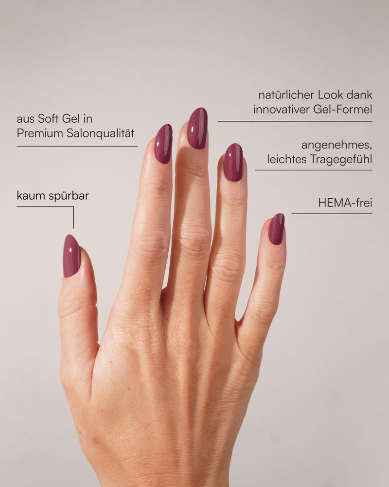 Bubblegum Medium Round Soft Gel Press Ons - Doonails Switzerland