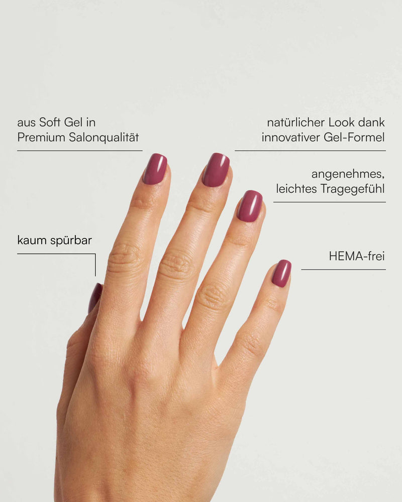Bubblegum Short Square Soft Gel Press Ons - Doonails Switzerland