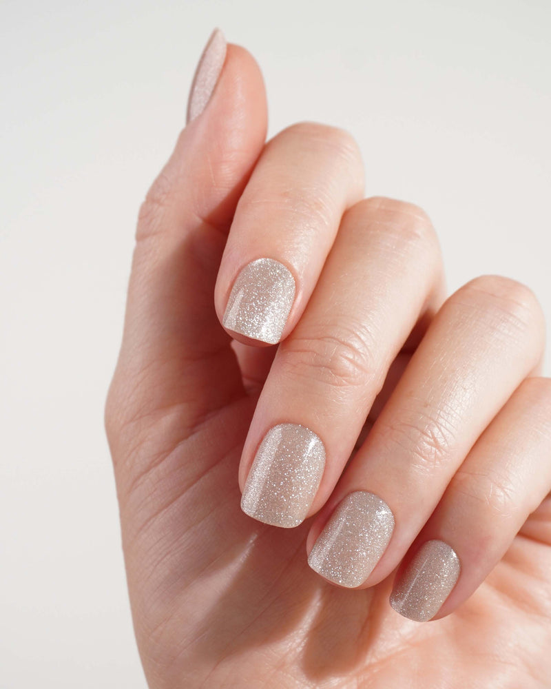 Champagne Cat Eye Extra Short Square Soft Gel Press Ons - Doonails Switzerland