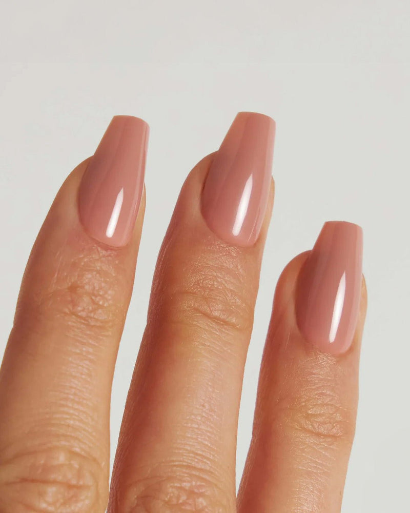 Espresso Short Coffin Soft Gel Press Ons - Doonails Switzerland