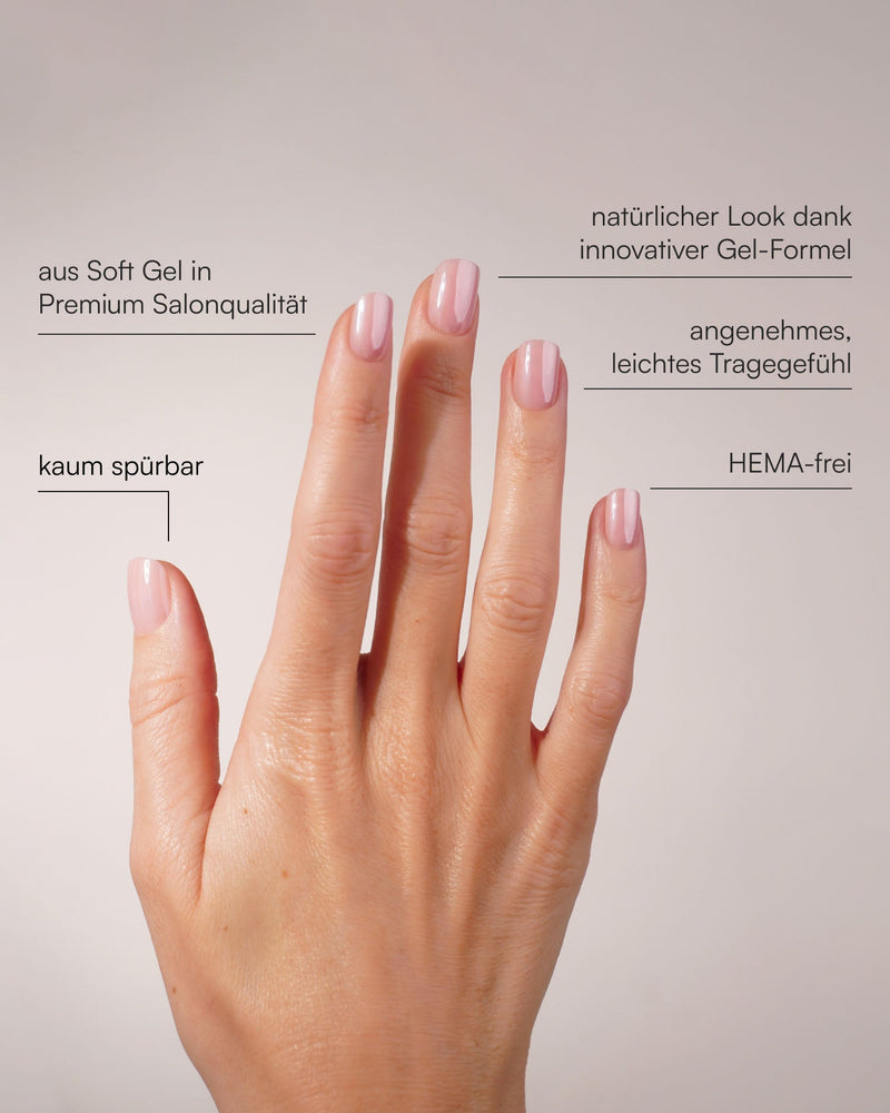 Jetset Extra Short Square Soft Gel Press Ons - Doonails Switzerland