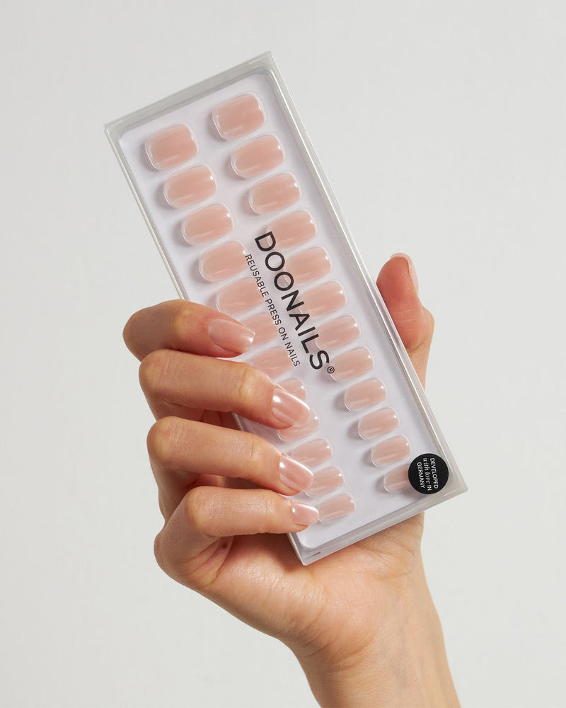 Prosecco Short Square Soft Gel Press Ons - Doonails Switzerland