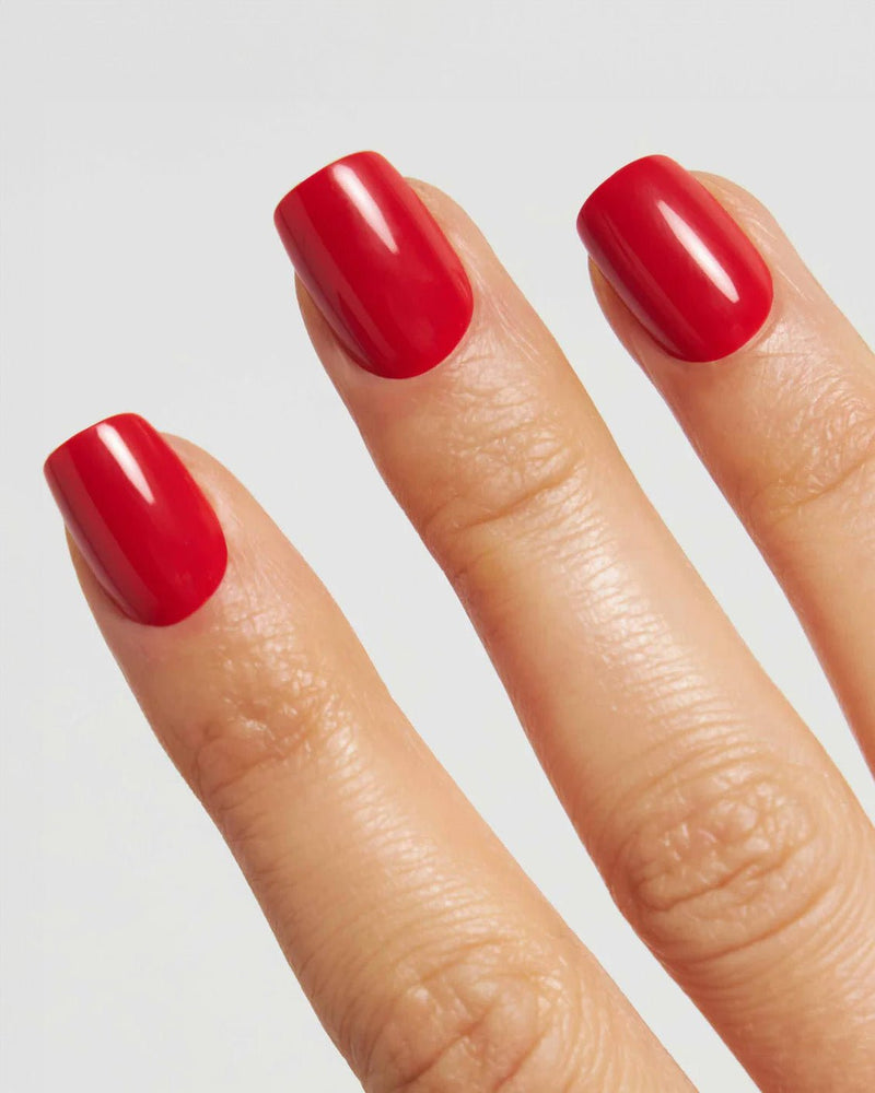 Rose Red Short Square Soft Gel Press Ons - Doonails Switzerland
