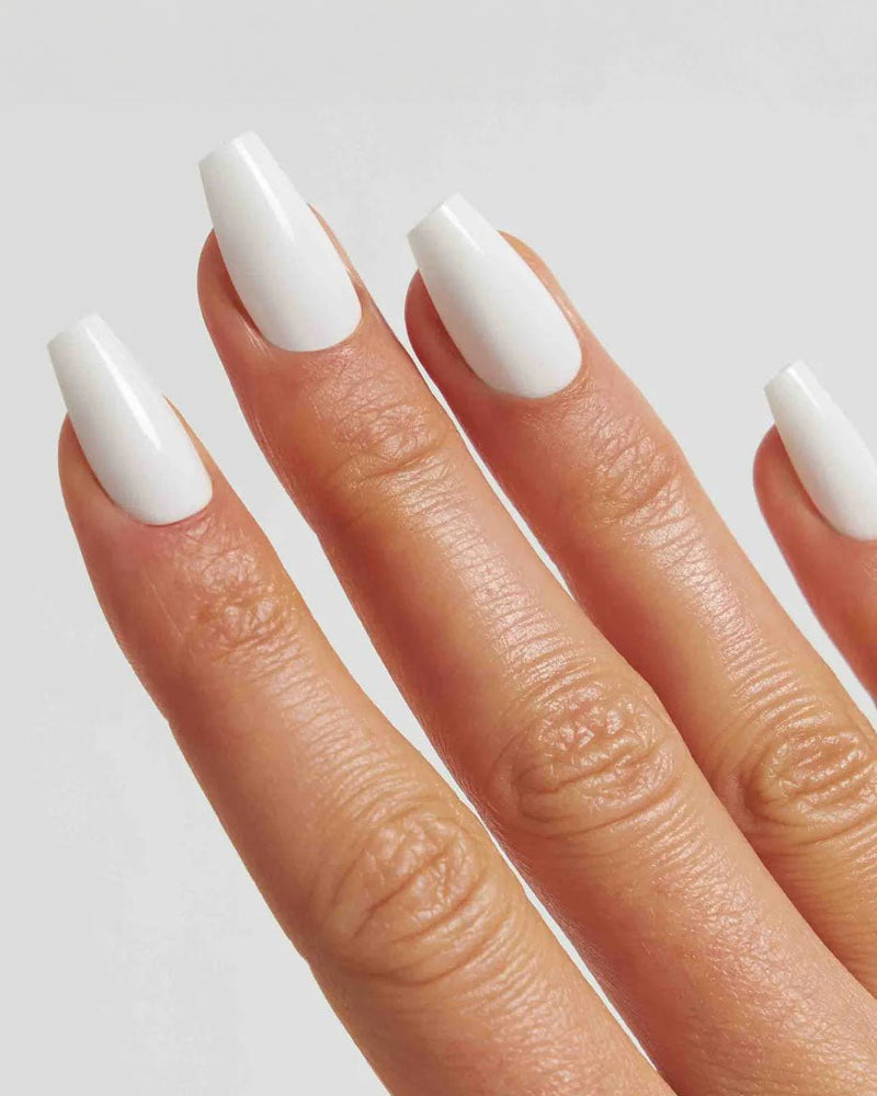 Snow White Short Coffin Soft Gel Press Ons - Doonails Switzerland
