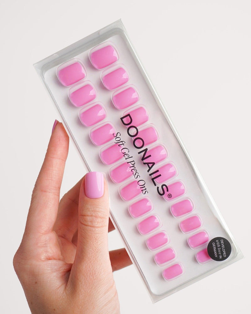Barbie Girl Extra Short Square Soft Gel Press Ons - Doonails Switzerland