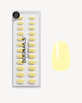 Lemon Sorbet Short Round Soft Gel Press Ons - Doonails Switzerland