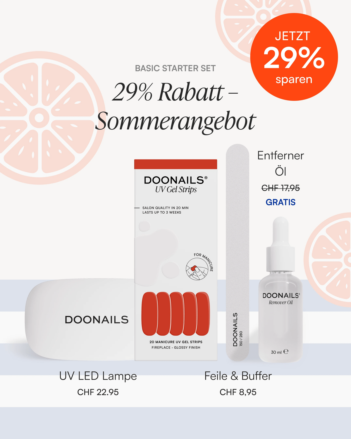 Sommer Starter Set - Gel Strips