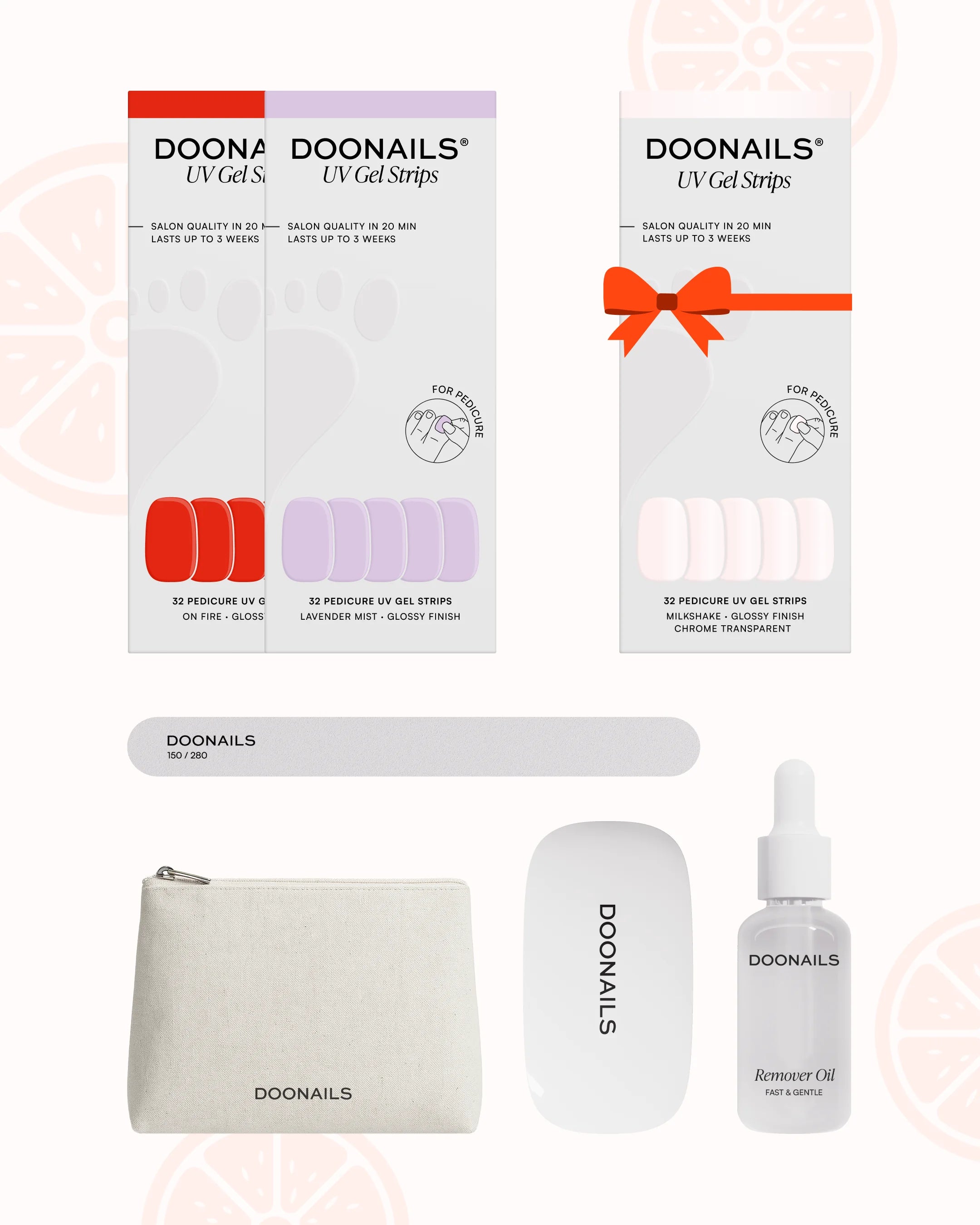 Sommer Starter Set - Pediküre UV Gel Strips