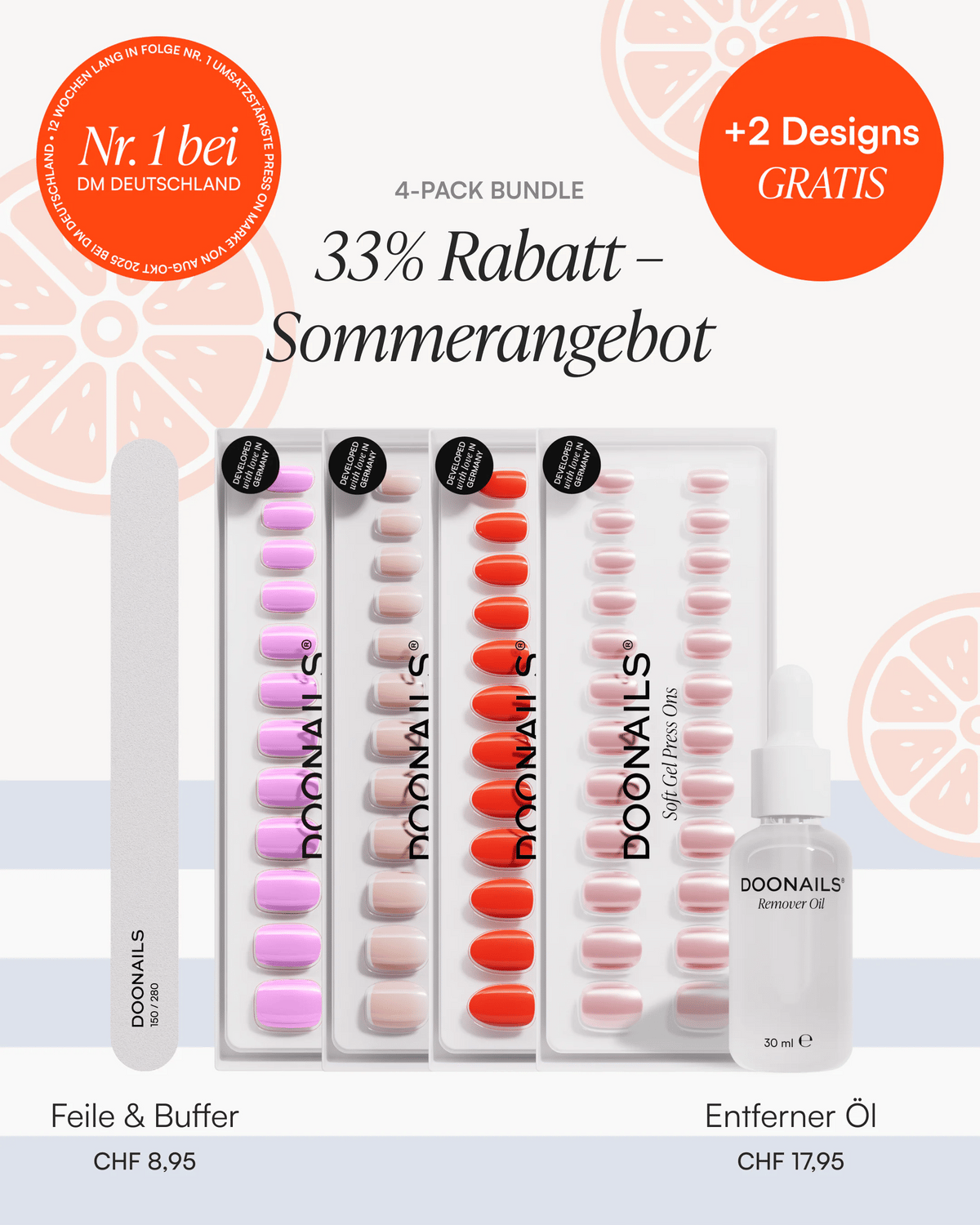 Sommer Starter Set - Soft Gel Press Ons