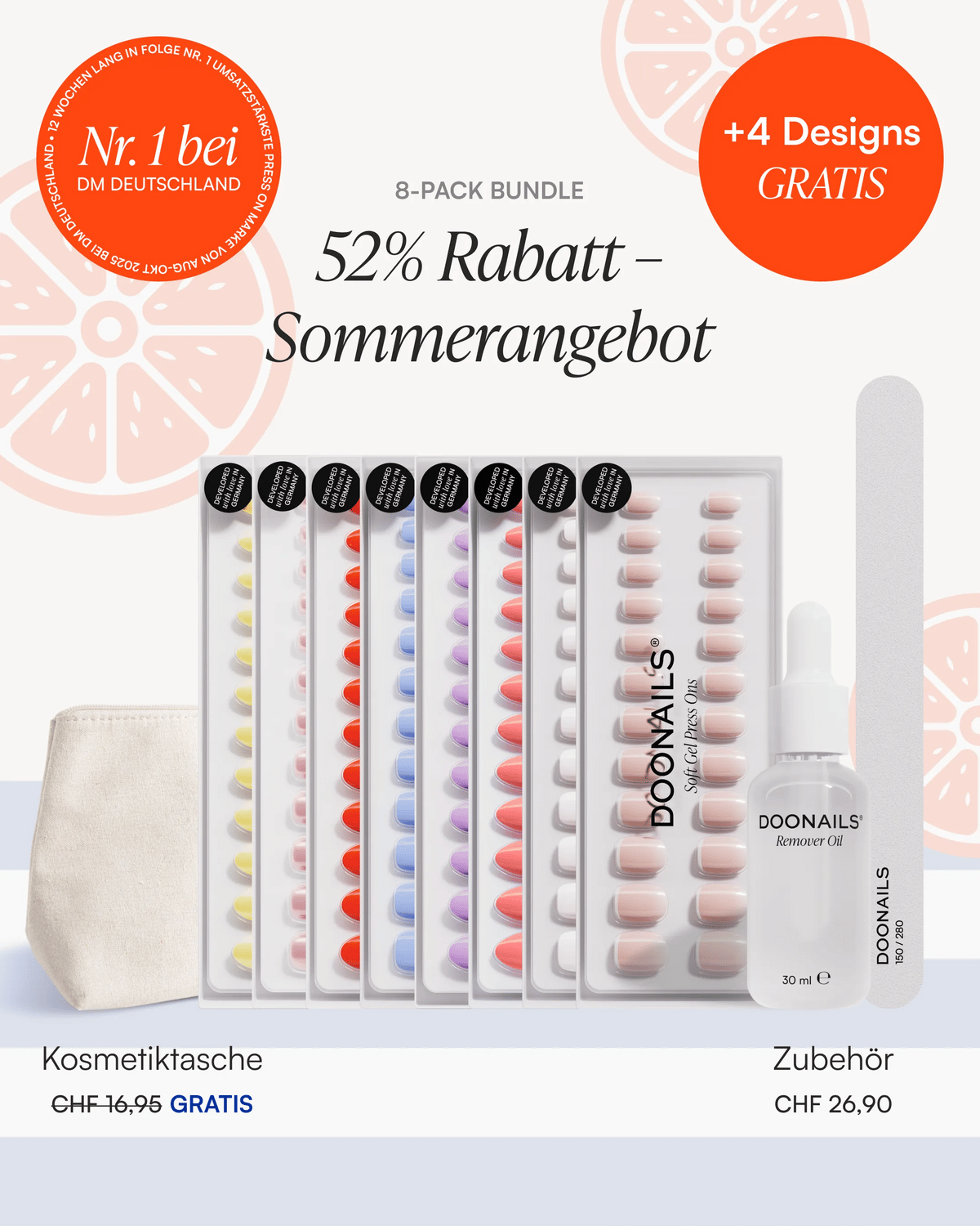 Sommer Starter Set - Soft Gel Press Ons