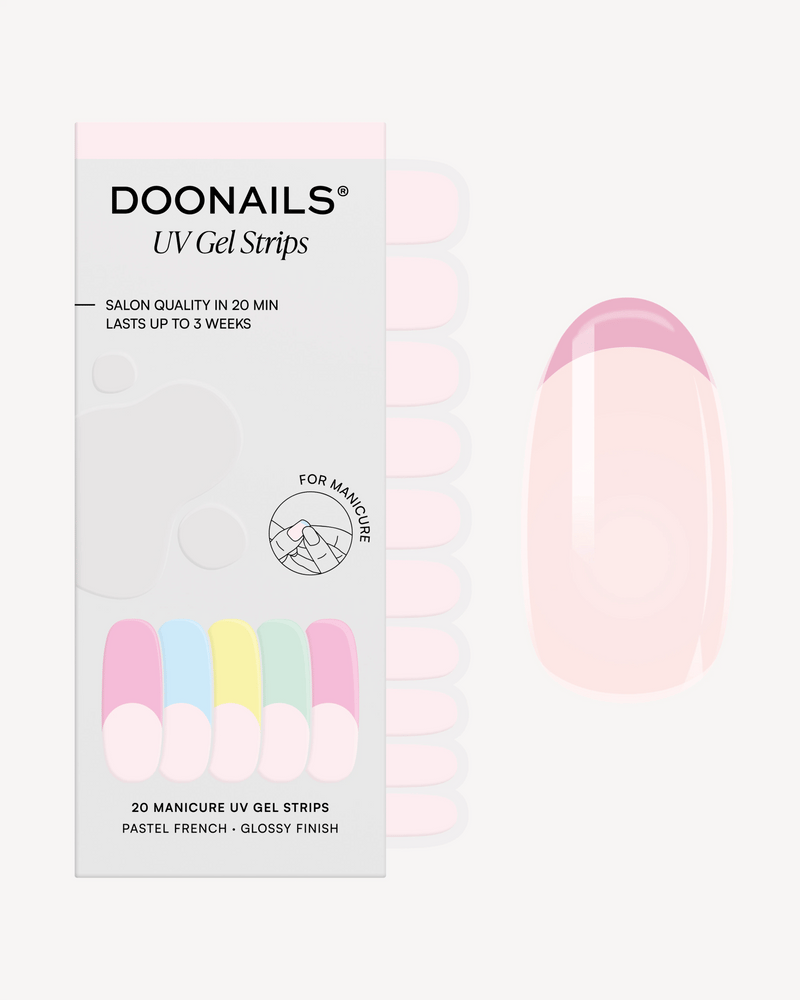Pastel French UV Gel Strips