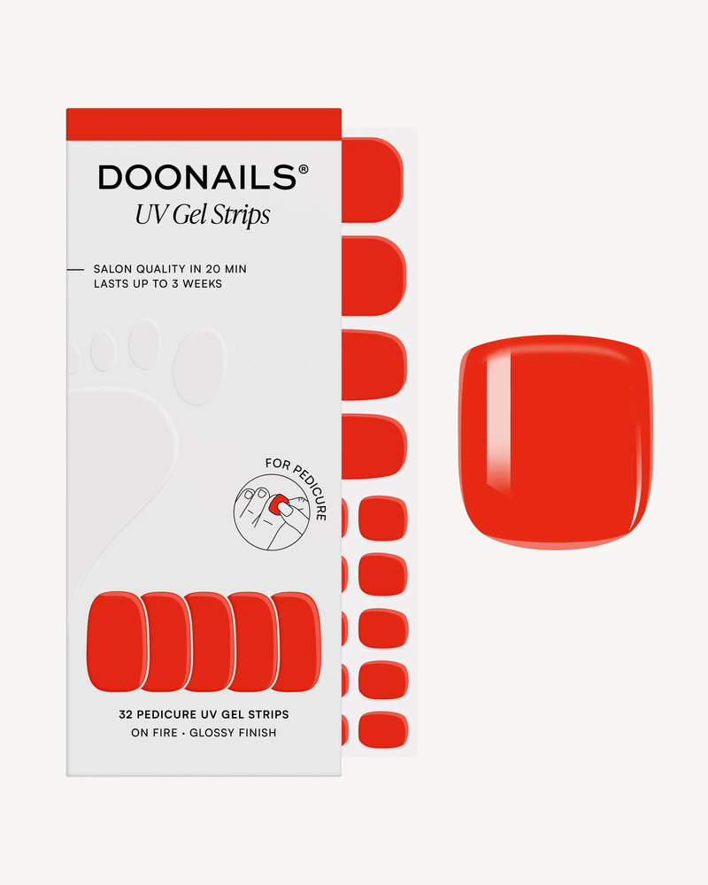 On Fire Pediküre UV Gel Strips