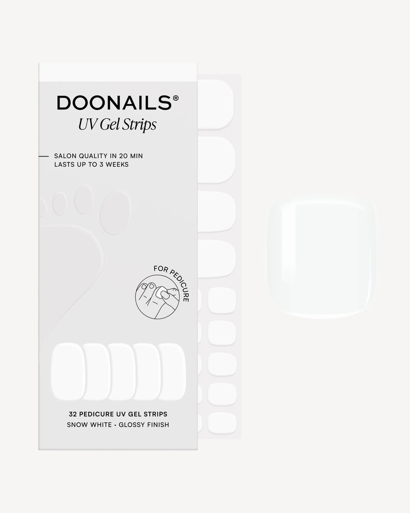 Snow White Pediküre UV Gel Strips