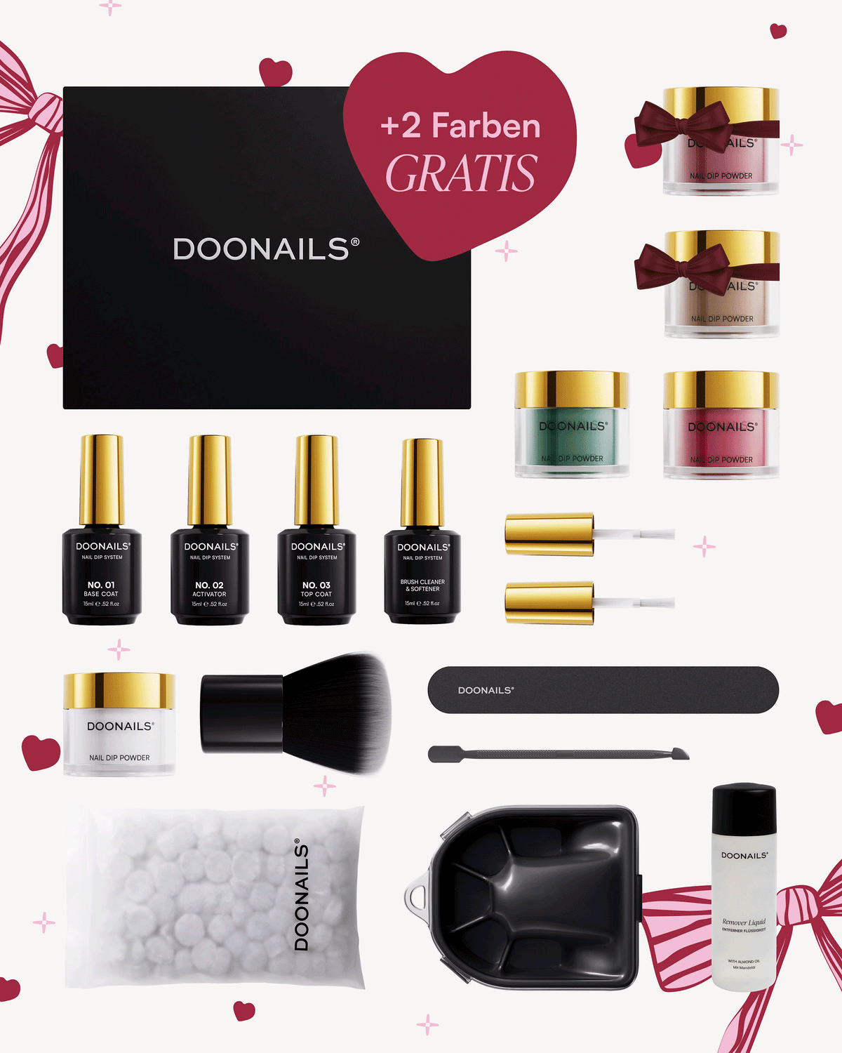 Valentinstag Starter Set - Dipping Powder
