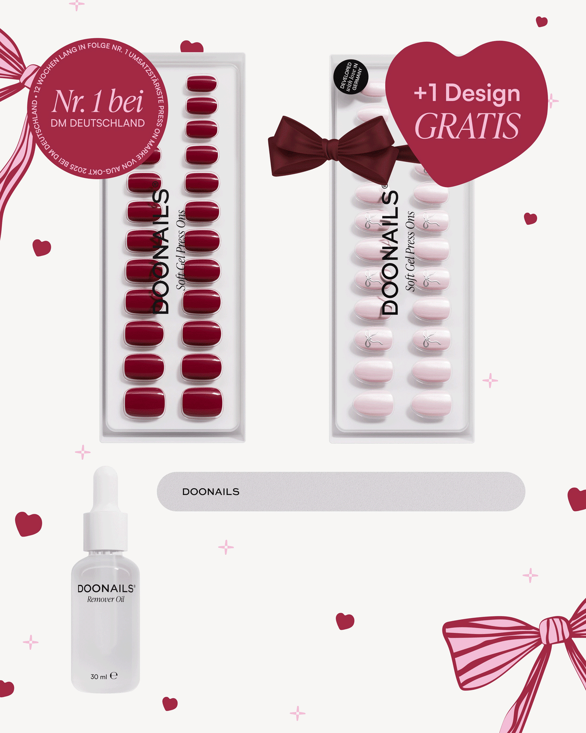 Valentinstag Starter Set - Soft Gel Press Ons