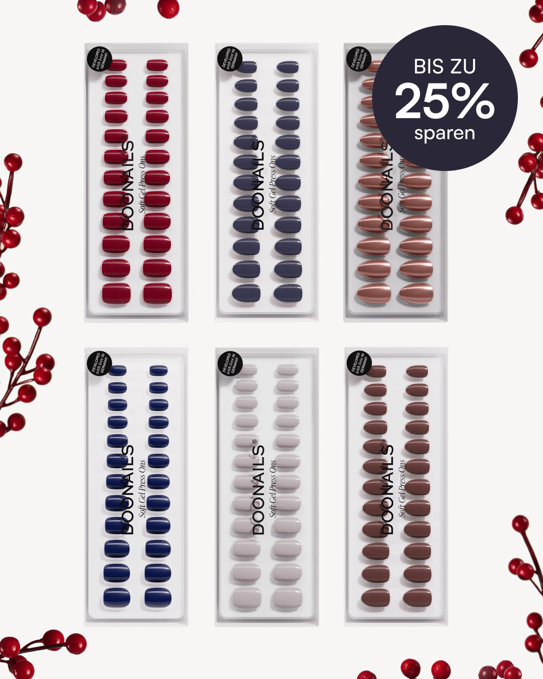 Farben Spar-Bundle - Soft Gel Press Ons