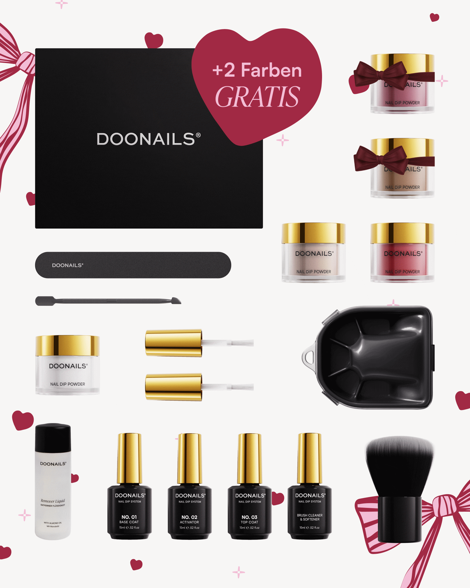 Valentinstag Starter Set - Dipping Powder