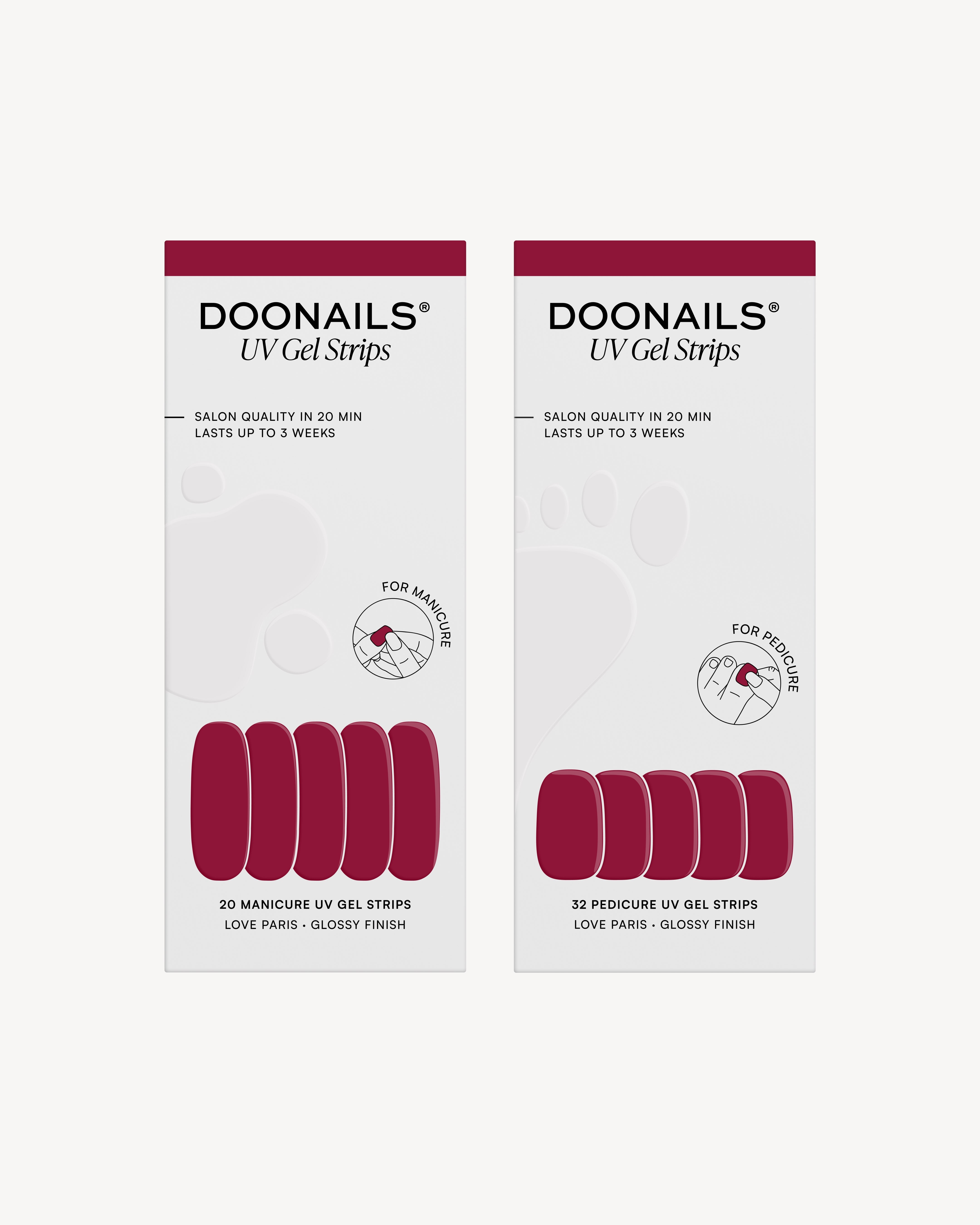 Love Paris Mani & Pedi Set - Gel Strips