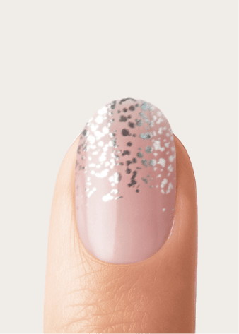 Silver Glitter Ombre