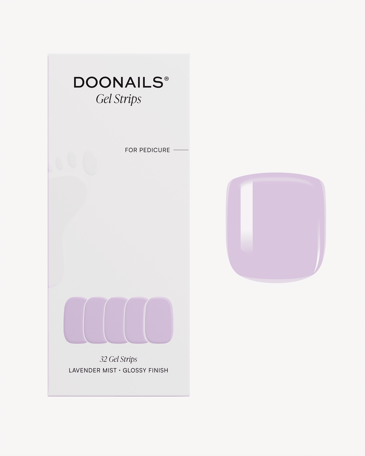 Lavender Mist Pediküre UV Gel Strips