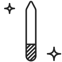Glas Nagelfeile Icon