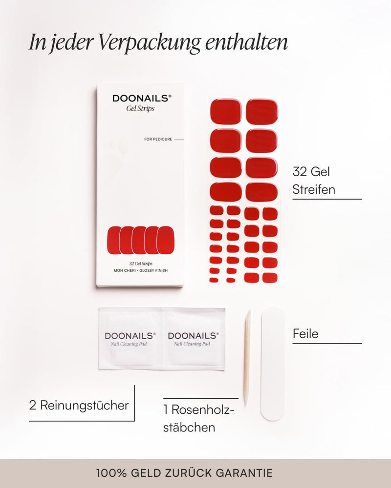 Valentine Crush Pediküre UV Gel Strips