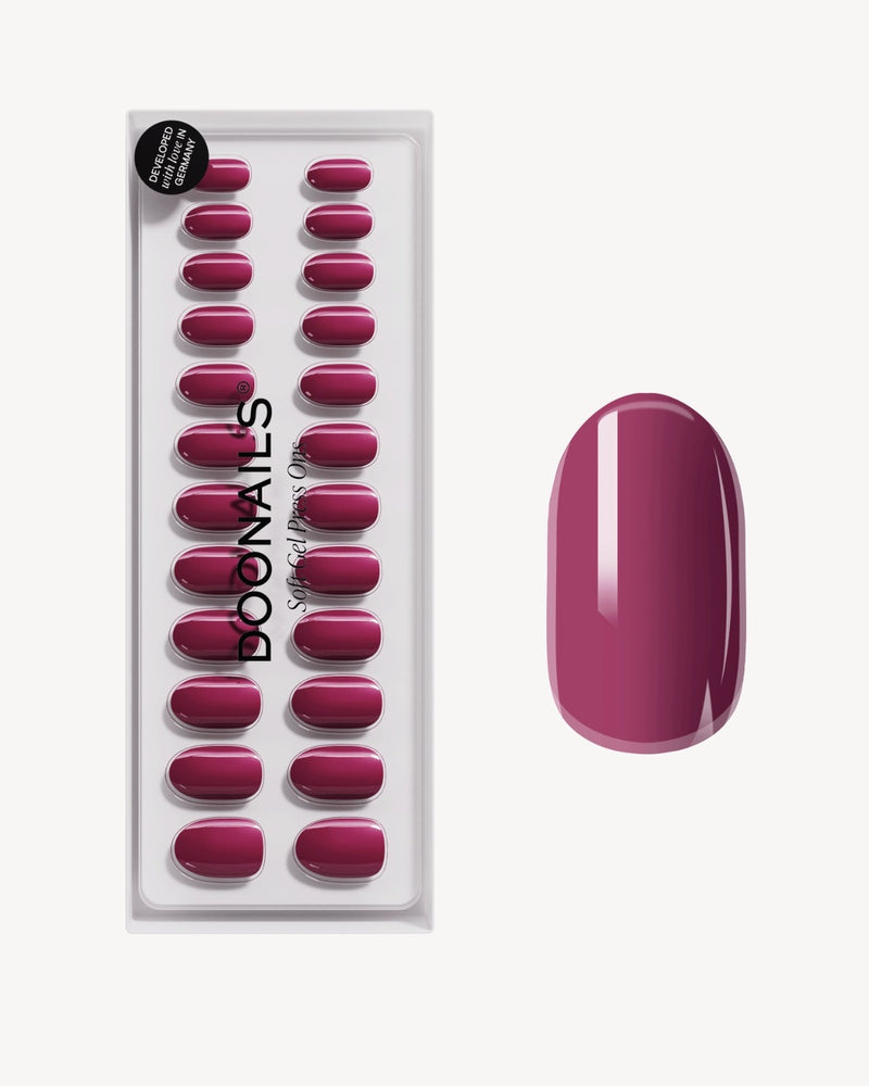 Bubblegum Medium Round Soft Gel Press Ons - Doonails Switzerland
