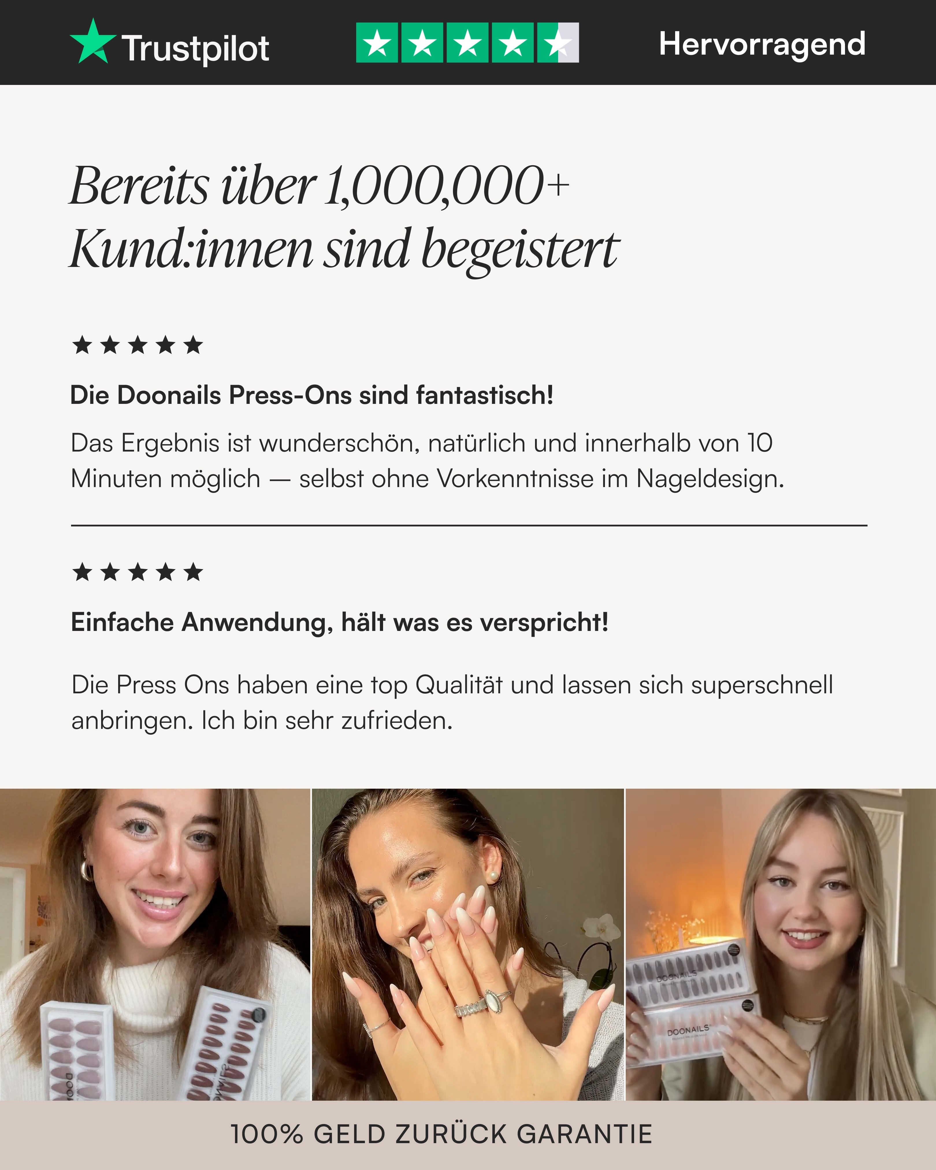 Sommer Starter Set - Soft Gel Press Ons - Doonails Switzerland