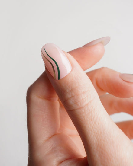 Gold Green Swirl