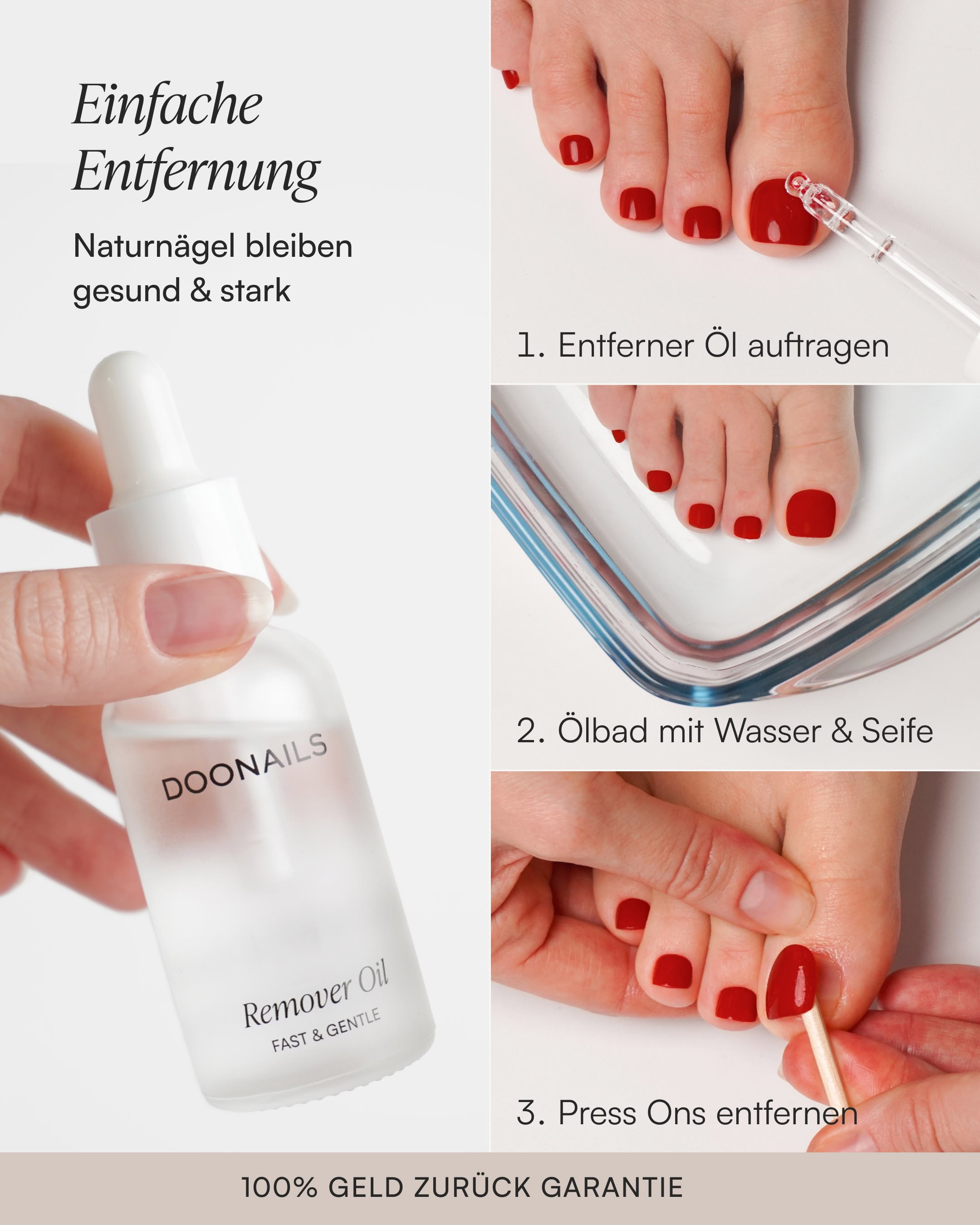 Sommer Starter Set - Pediküre Soft Gel Press Ons