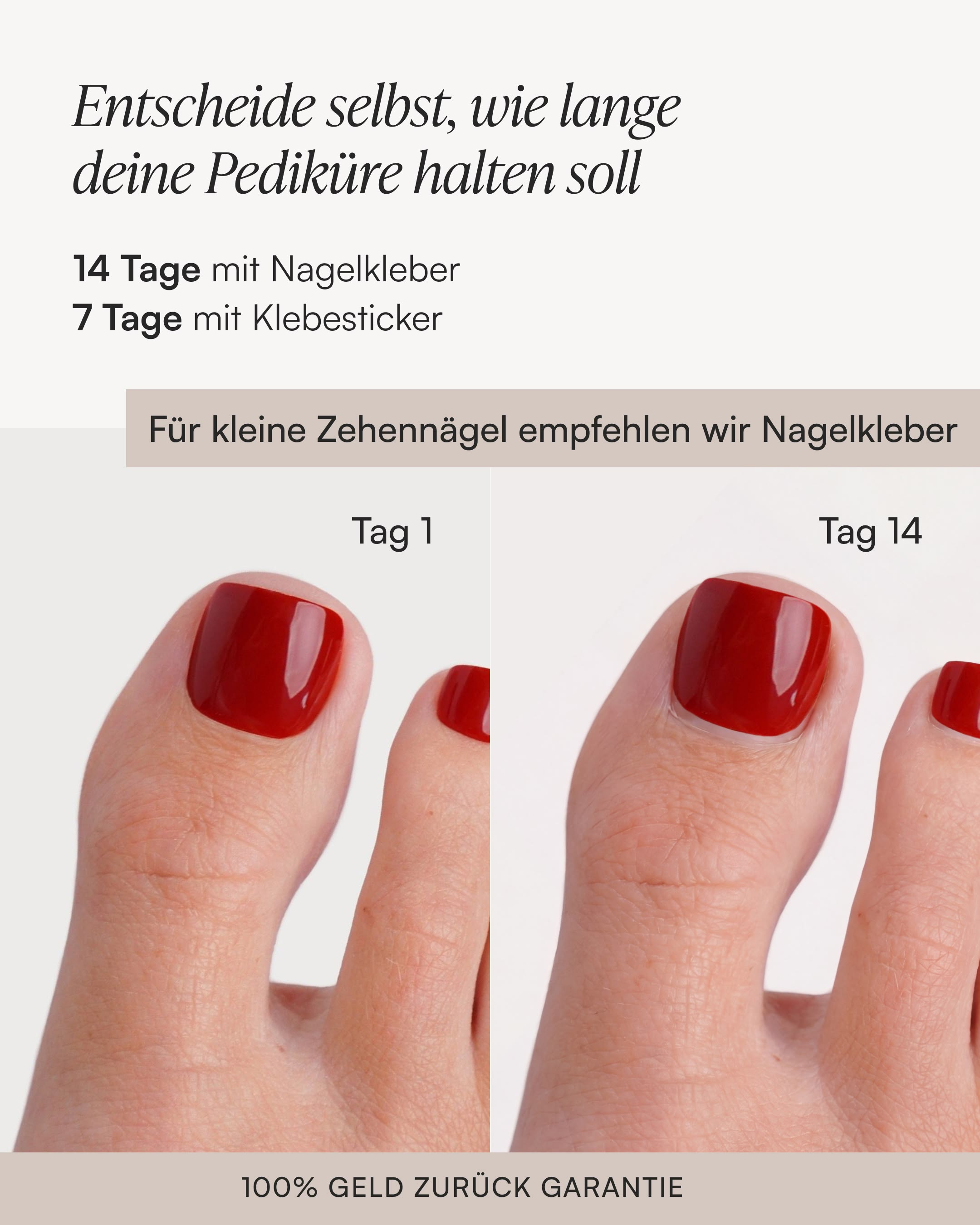 Sommer Starter Set - Pediküre Soft Gel Press Ons